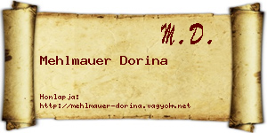 Mehlmauer Dorina névjegykártya